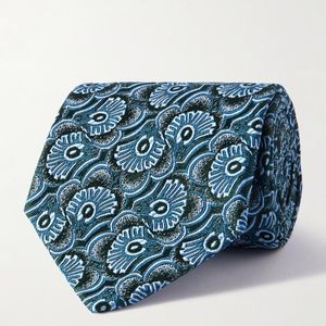 Charvet Blue 8.5Cm Silk-Jacquard Tie for men
