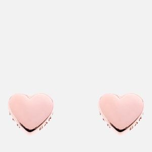 Ted Baker Pink Harly Tiny Heart Stud Earrings