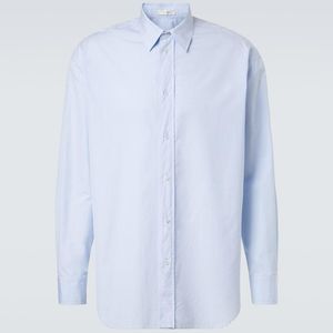 The Row Blue Granada Cotton Chambray Shirt for men