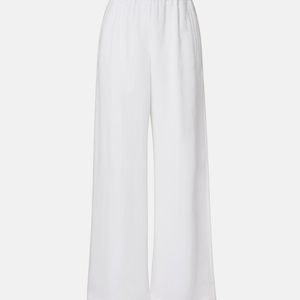 Brunello Cucinelli White Cotton Wide-Leg Pants
