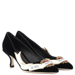 Decolletes decoltè scarpe donna con tacco lori di Dolce & Gabbana in Nero