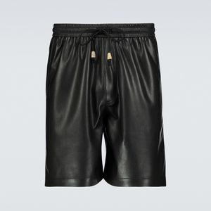 Nanushka Shorts Doxxi aus Lederimitat in Schwarz für Herren