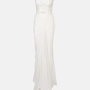 Maria Lucia Hohan White Bridal Cassiopea Silk Gown