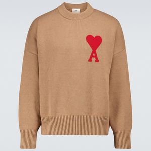 AMI Natural Ami De Coeur Oversized Sweater for men