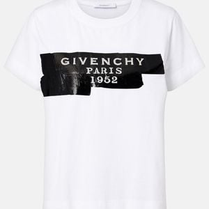 Givenchy White Logo Printed Crewneck T-Shirt