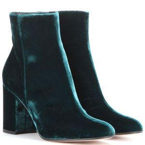 Gianvito Rossi Exclusive To Mytheresa.com – Rolling 85 Velvet Ankle Boots