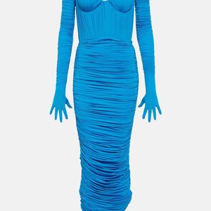 Alex Perry Blue Strapless Sweetheart Minidress