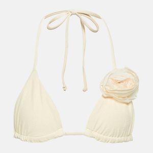 SAME Natural Applique Triangle Bikini Top
