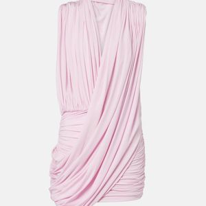 Magda Butrym Pink Draped Minidress