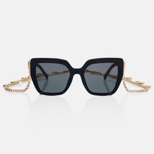 Dolce & Gabbana Blue Devotion Square Sunglasses