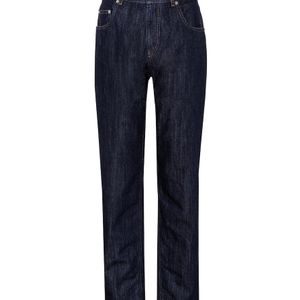 Miu Miu Blau High-Rise Jeans aus Baumwoll-Denim