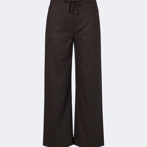 Max Mara Black Wide-Leg Wool Pants