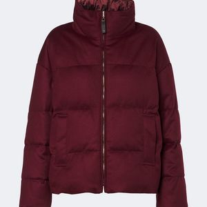 Max Mara Purple Cashmere Puffer Jacket