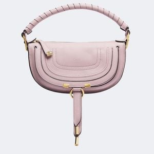 Chloé Pink Marcie Small Leather Shoulder Bag