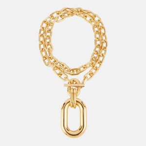 Rabanne Metallic Xl Link Pendant Necklace