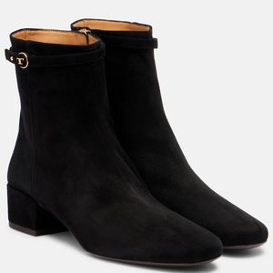 Tod's Black Suede Ankle Boots