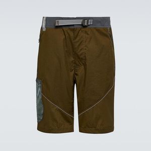 And Wander Green Ripstop Shorts for men
