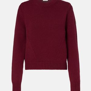 Moncler Red Wool And Cashmere Sweater