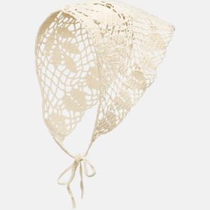 Magda Butrym Natural Crochet Cotton Scarf