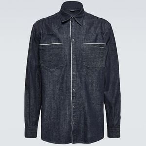 Dolce & Gabbana Blue Denim Shirt for men