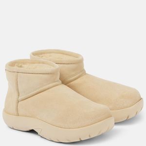 Bottega Veneta Natural Suede Ankle Boots