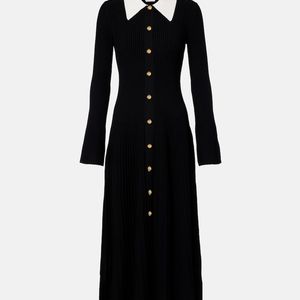Jonathan Simkhai Black Philippa Shirt Dress