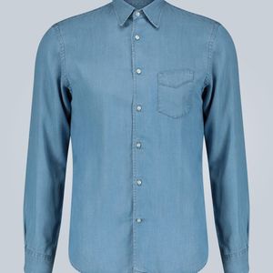 Officine Generale Regular-Fit-Hemd Benoit in Blau für Herren