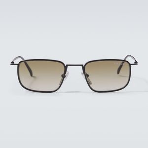 Prada Brown Logo Rectangular Sunglasses for men