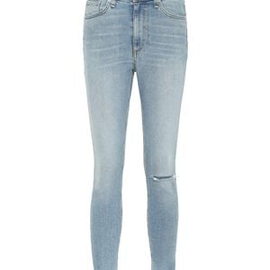 Rag & Bone Blau High-Rise Skinny Jeans Nina