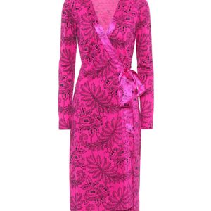 Diane von Furstenberg Pink Printed Silk Dress