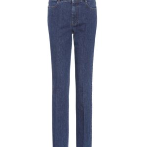 Stella McCartney Blau High-Rise Skinny Jeans