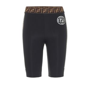 Shorts stretch con logo di Fendi in Nero