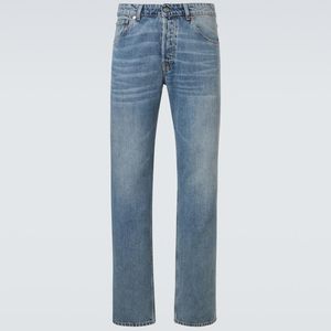 Our Legacy Blue Slate Cut Straight Jeans for men