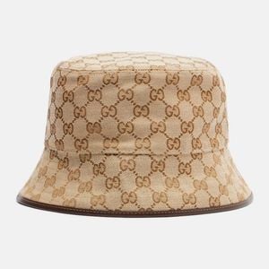 Gucci Natural Gg Canvas Bucket Hat