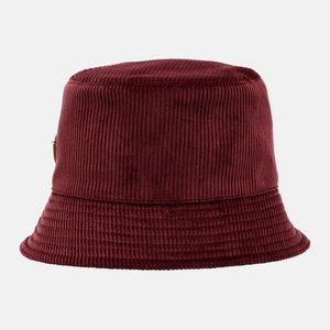 Prada Red Cotton Corduroy Bucket Hat
