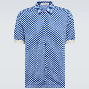 God's True Cashmere Blue Cashmere Shirt for men