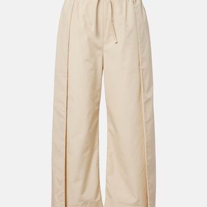 Loewe Natural Paula's Ibiza Cotton Poplin Cropped Pants