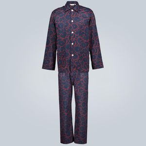 Set Ledbury de pijama de algodón Derek Rose de hombre de color Azul