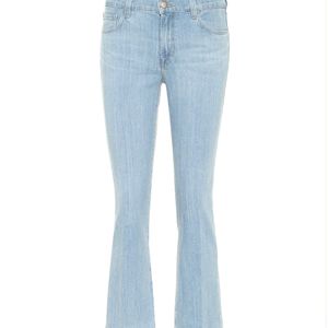 Jeans Selena cropped de tiro medio J Brand de color Azul