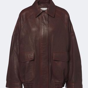 Rohe Brown Leather Blouson Jacket