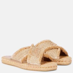 Jimmy Choo Natural Aciel Espadrille Slides
