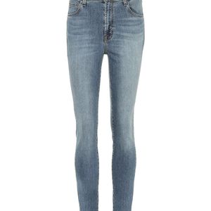 J Brand Blau High-Rise Skinny Jeans Alana