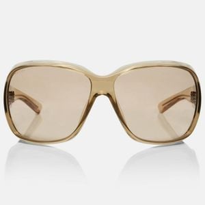 Gucci Natural Script Square Sunglasses