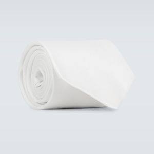 Burberry Krawatte aus Baumwolle in Weiß für Herren
