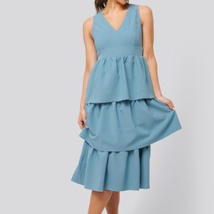 Trendyol Neck Detailed Dress in het Blauw