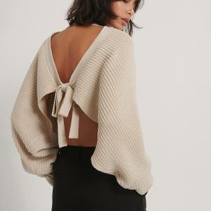 NA-KD Recycelter Batwing-Strickpullover