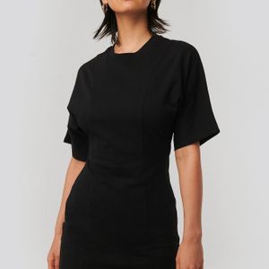 NA-KD Schwarz T-Shirt-Kleid