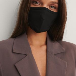 NA-KD Accessories 2-pack Stevige Passende Maskers in het Zwart