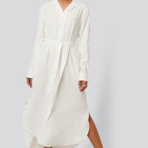 Mango Midi-jurk in het Wit