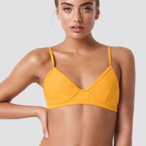 NA-KD Orange Swimwear Cup Shape Bikini Top